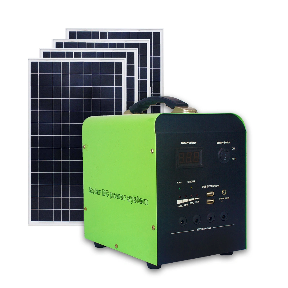 Dl 50ah 50W Portable Solar Power System with DC12V/USB5V Port