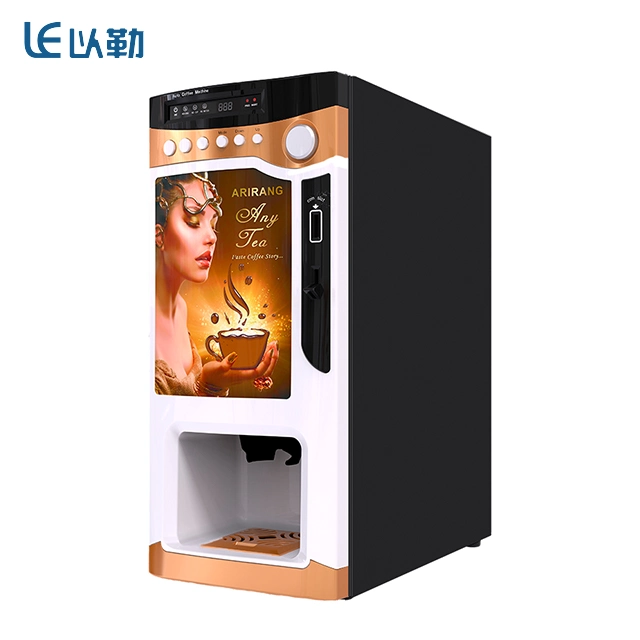 China Manufacture Desktop Instant Powder Coffee Vending Machine Le303V