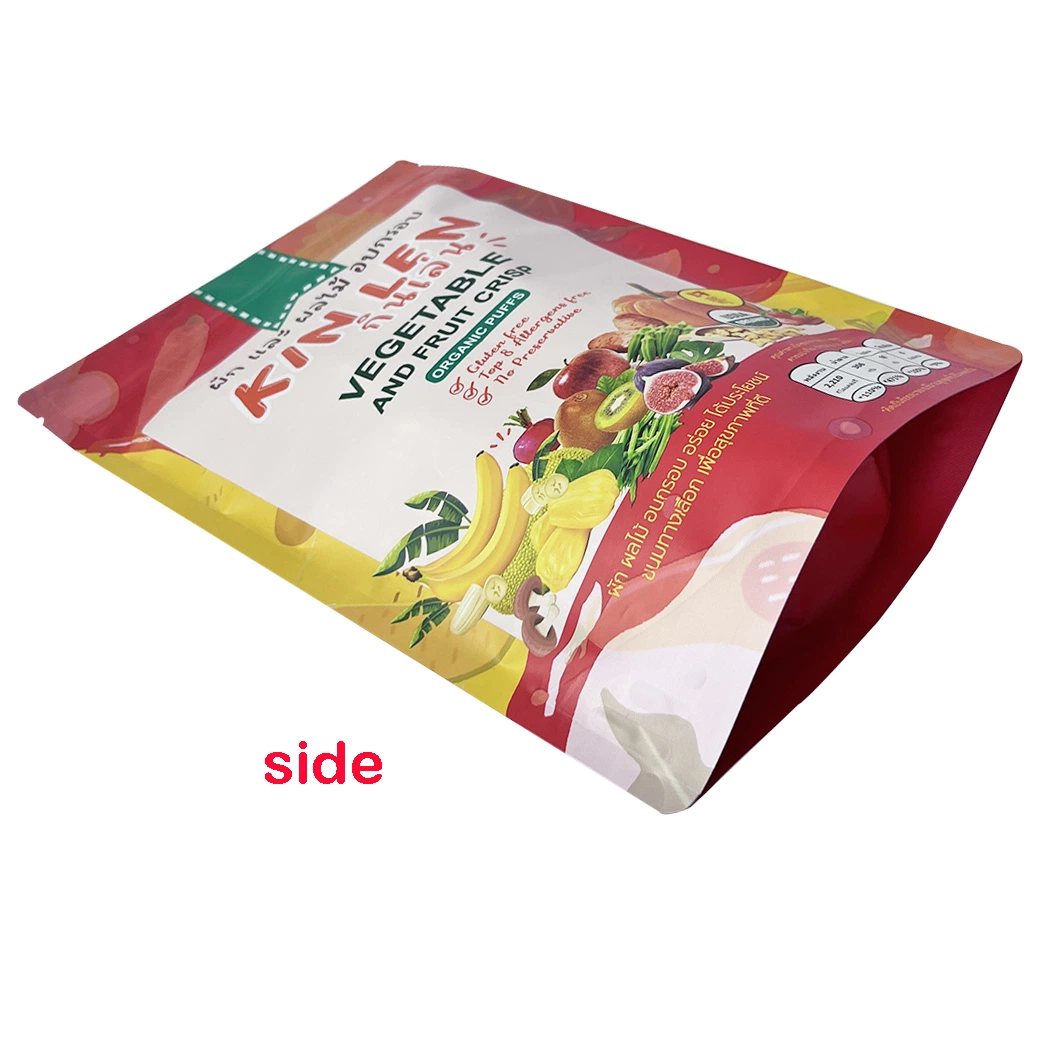 Custom Food Grade Foil Lining Stand up Ziplock Food Packaging Plastic Bags