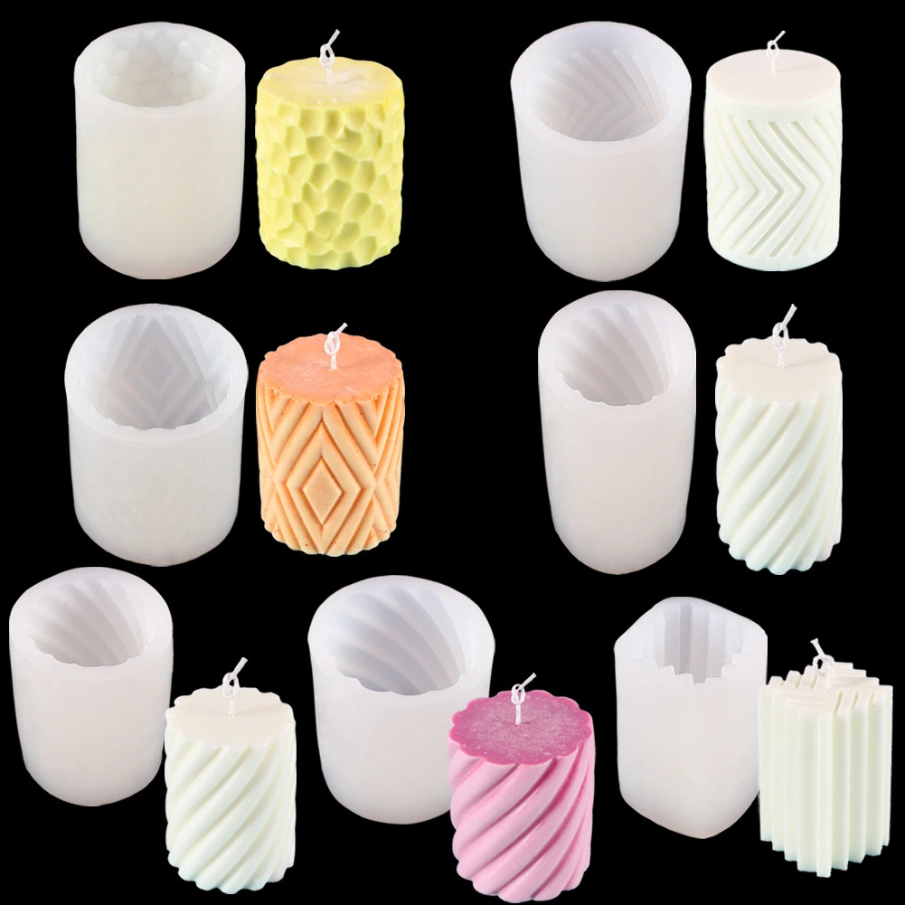 Moldes de velas de silicona personalizados muy populares para hacer velas.