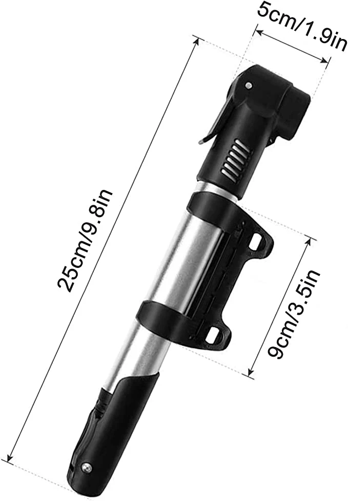 Original Factory Portable Bicycle Air Pump All Valves