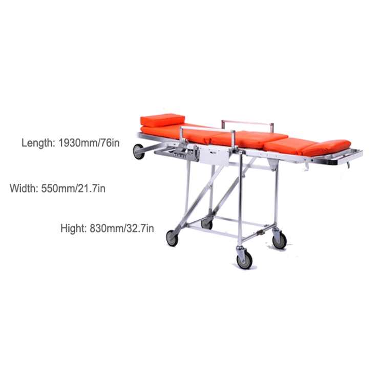 Wheel Chair Folding Emergency Stretcher for Ambulances