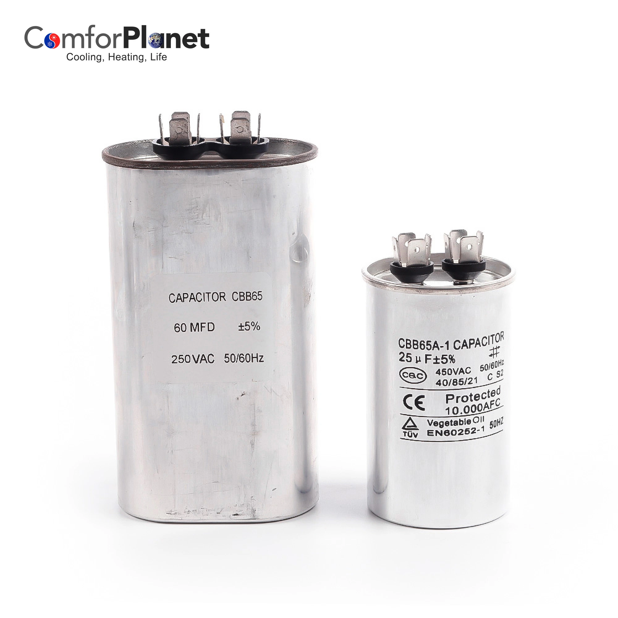 Wholesale/Supplier TUV, UL, CE Approved AC Capacitor 50/60Hz 3-120&mu; F Cbb60 Capacitor for Motor Run Applications