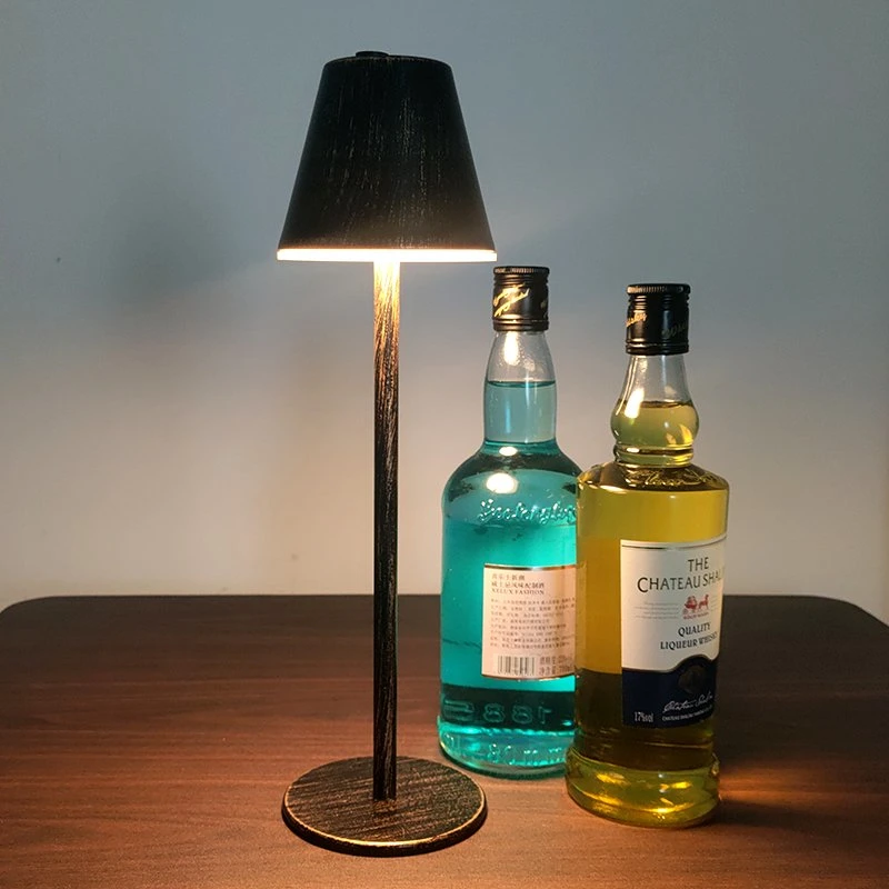 Creative Fashion Study Reading Touch LED Night Lamp, Metal Table Light for Bar House Hotel Restaurant