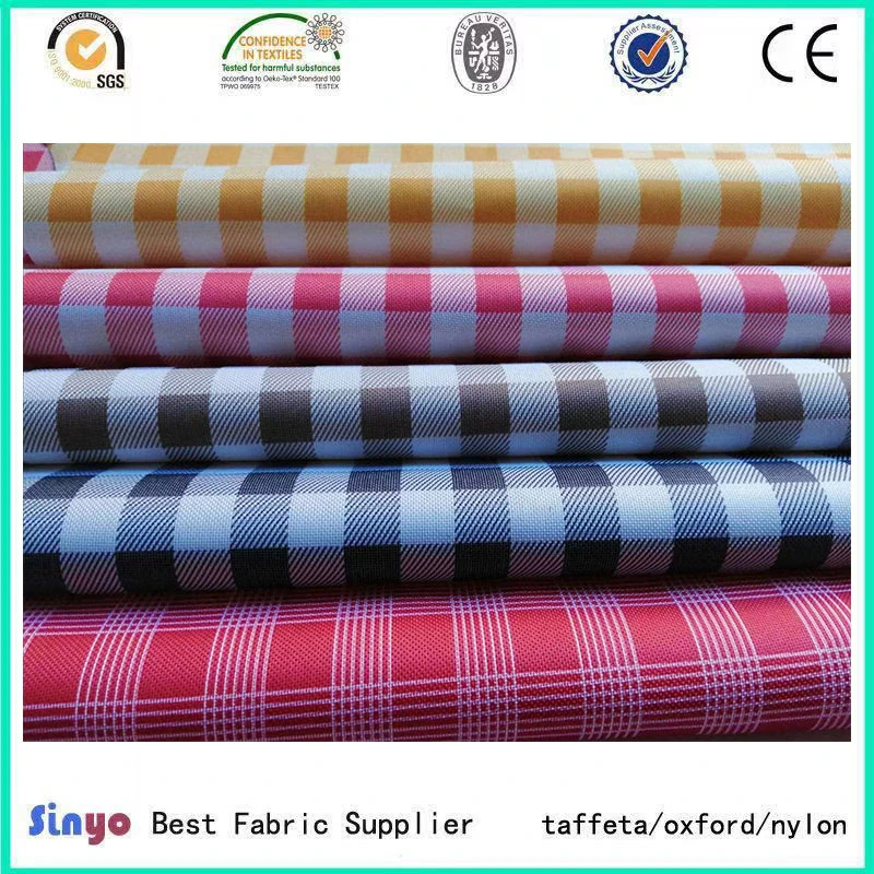 600D Beliebte Plaid Picknick-Matte Stoff Tischdecke Oxford Stoff