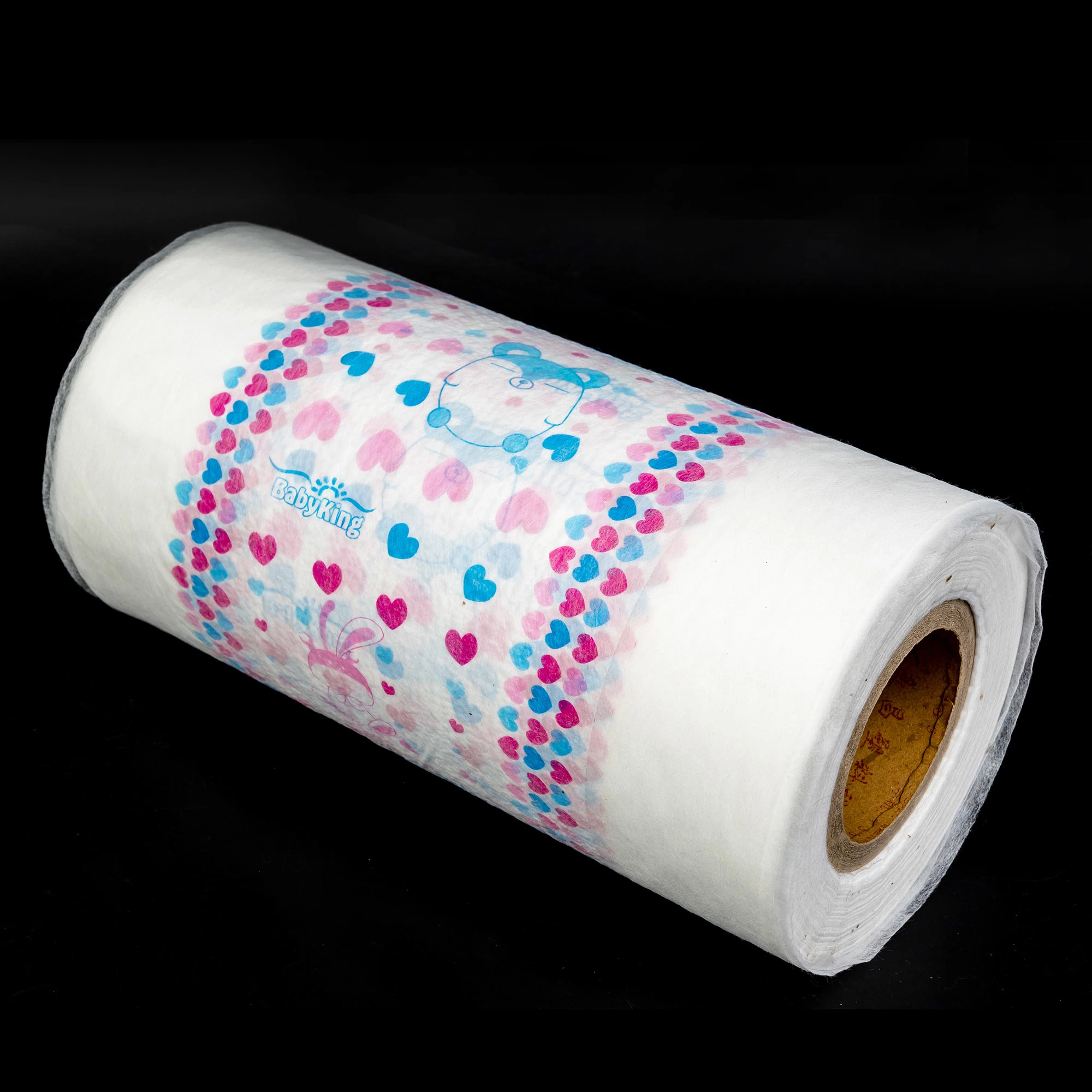 Folha posterior de papel laminado Folha posterior de película de papel plastificada para Filme de PE para fralda para bebé