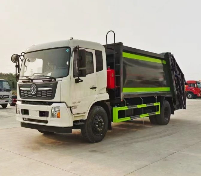 16000litres Compact Garbage Truck Dongfeng Kinland Right Hand Drive Compression Refuse Collector Truck