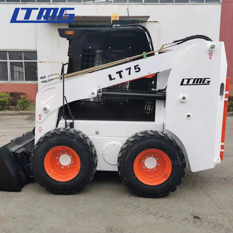 Ltmg Lt75 1050kg Cheap Track Type Skid Steer Loader Mini Brush Cutters Skid Steer Loader with Bucket