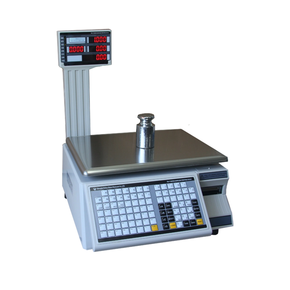 Electronic Weighing Scales Barcode Label Printing Scale for Fruit Shop (HCC-ACS10)