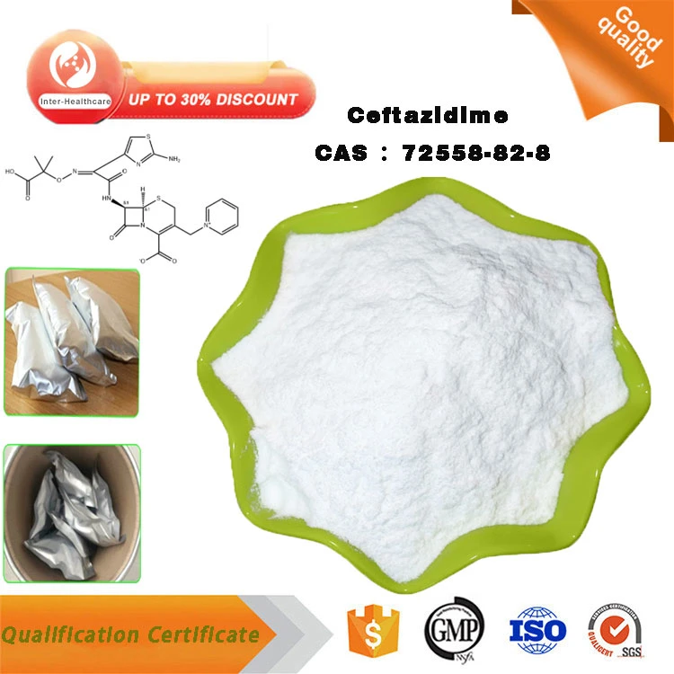Factory Wholesale Pharmaceutical API Raw Material Ceftazidime Powder CAS 72558-82-8 Ceftazidime
