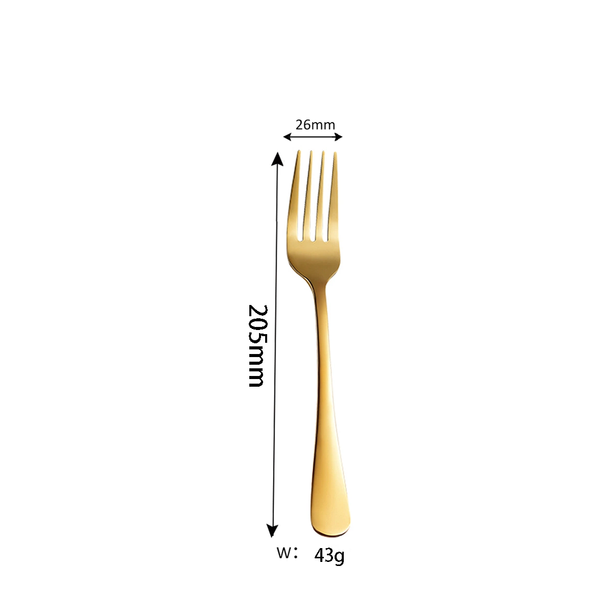 Wholesale/Supplier Wedding Restaurant Cutlery Table Dinner Stainless Steel Silverware Black Fork