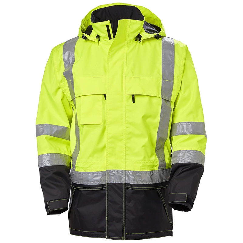 Commerce de gros Custom 100 % polyester étanche Softshell Windproof respirant bande réfléchissante hommes'S WORKWEAR Gilet de sécurité de travail