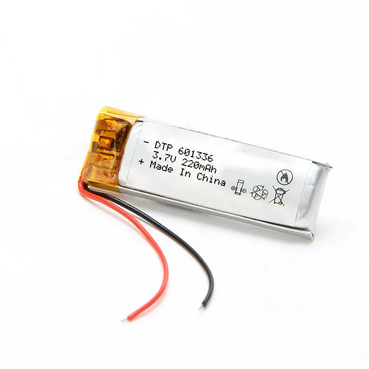 Small Size 601336 Li Polymer Battery 220mAh 3.7V Kc Lithium Polymer Battery for Smart Watch