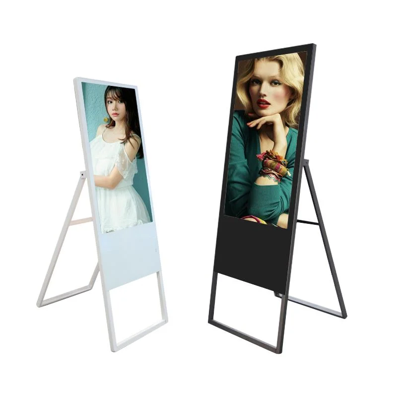 Portable Display Advertising Kiosk Android 43 Inch a-Board LCD Digital Signage