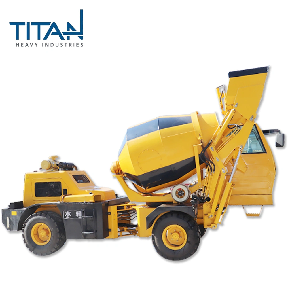 Construction Machinery Self Loading Concrete Mixer TL2500 2.5 CBM rendering machine