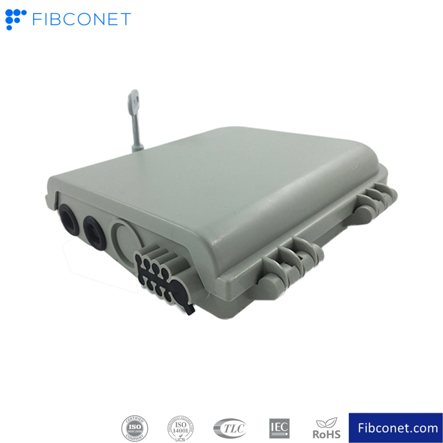 Caja de distribución de Fibra Óptica FTTH 24c Caja de bornes Caja de Terminación de fibra óptica para empalmar el cable divisor de acuerdo