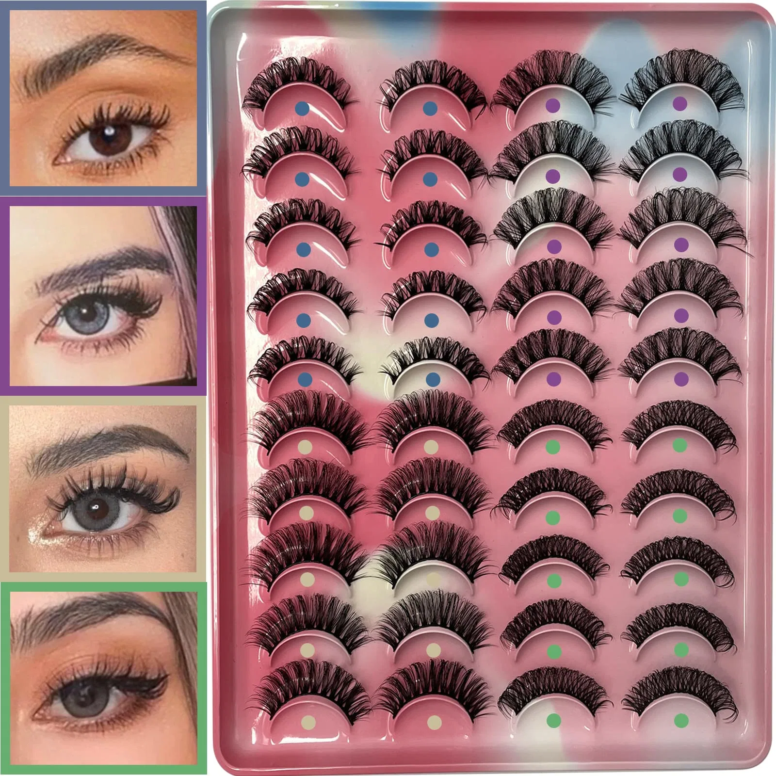 Free Samples 2023 New Arrivals Wholesale/Supplier Eyelash Packaging Fluffy 25 mm