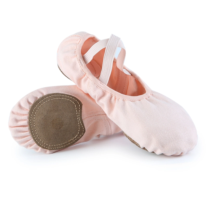 Camel Elastic Cloth Ballet Shoes for Woman Wholesale/Supplier Custom Soft Sole 009