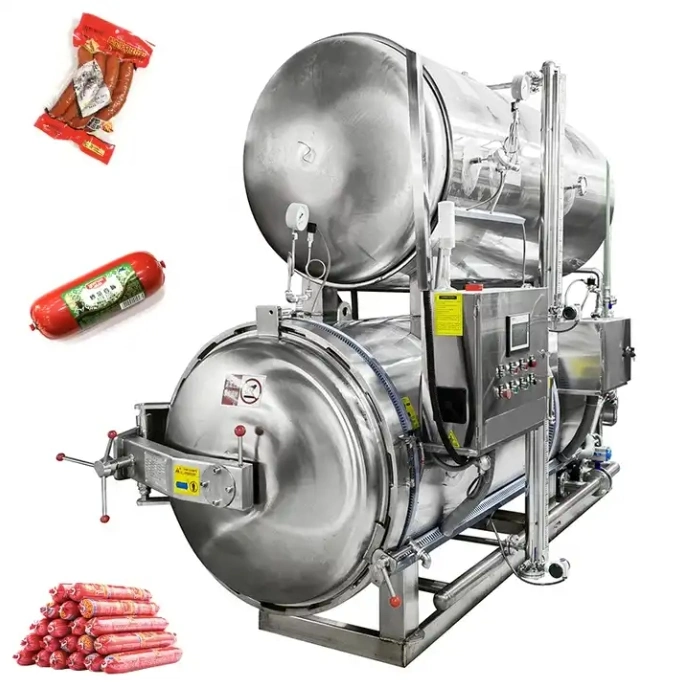 Esterilizador de alimentos industrial de pequena escala, retorta de alimentos enlatada, esterilizador para autoclave comercial