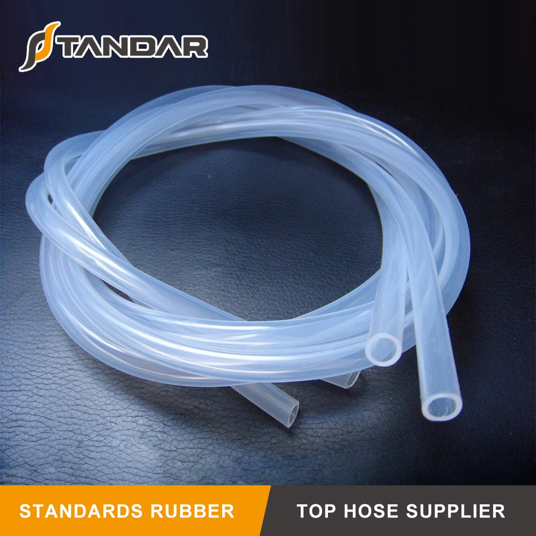 Food Grade Flexible Thin Wall Soft Clear High Temp Platinum Cured Reinforced Silicone Tubing