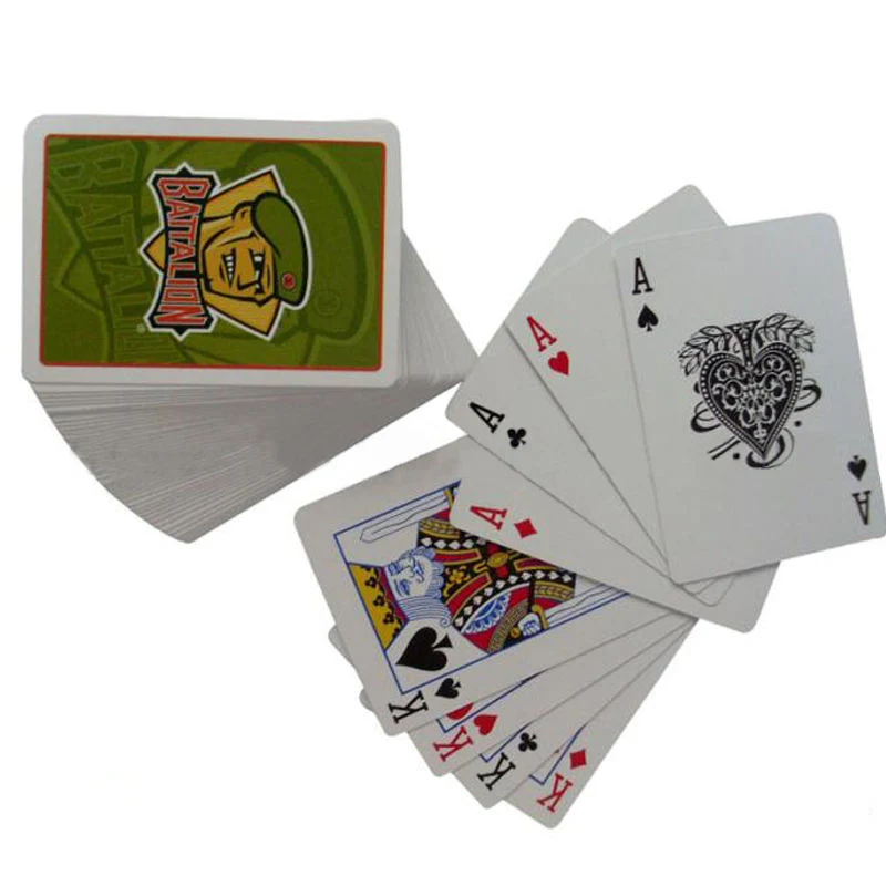 Hot Produkt Custom Entertainment Classic Poer Cards Wasserdicht Fancy Paper Karten Spielen