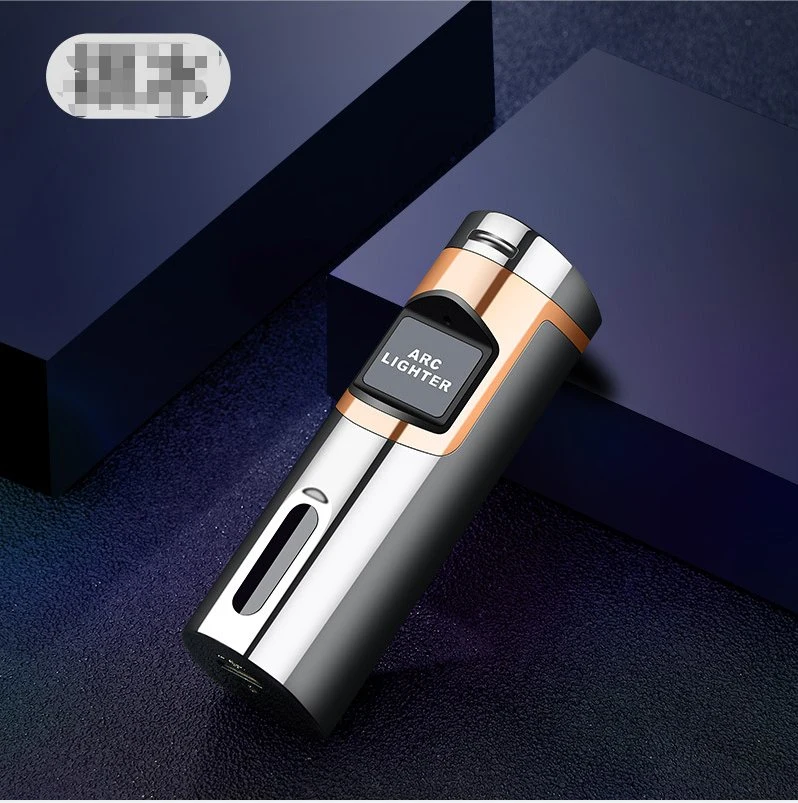 New Laser Touch Screen Power Display USB Rechargeable Arc Lighter