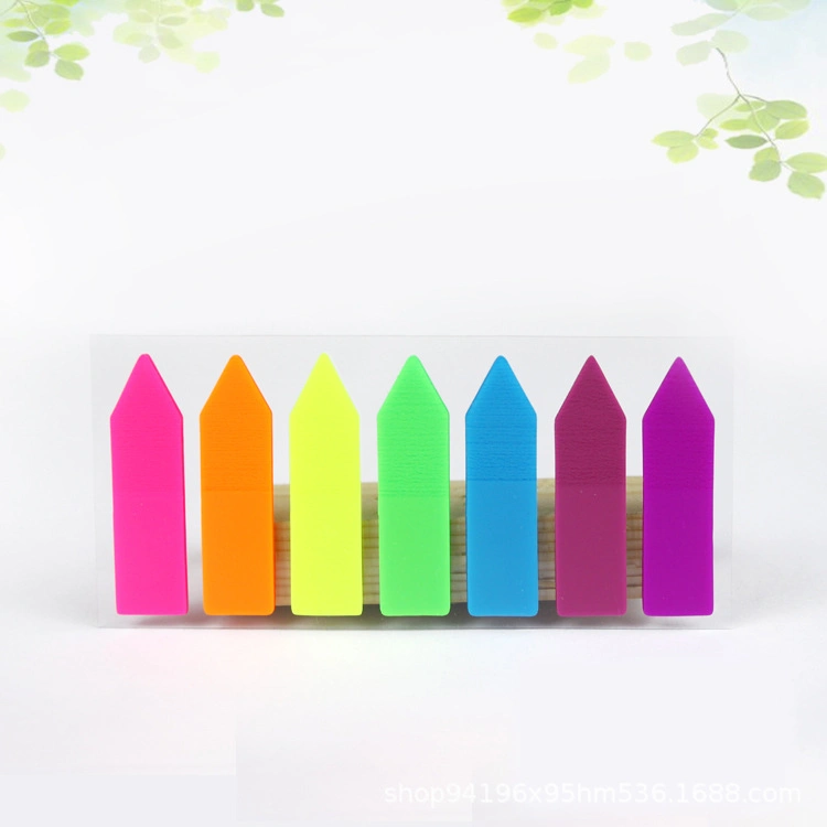 Creative Multi-Purpose PU Set Students Color Notes Combination Removable Message Stickers Notes