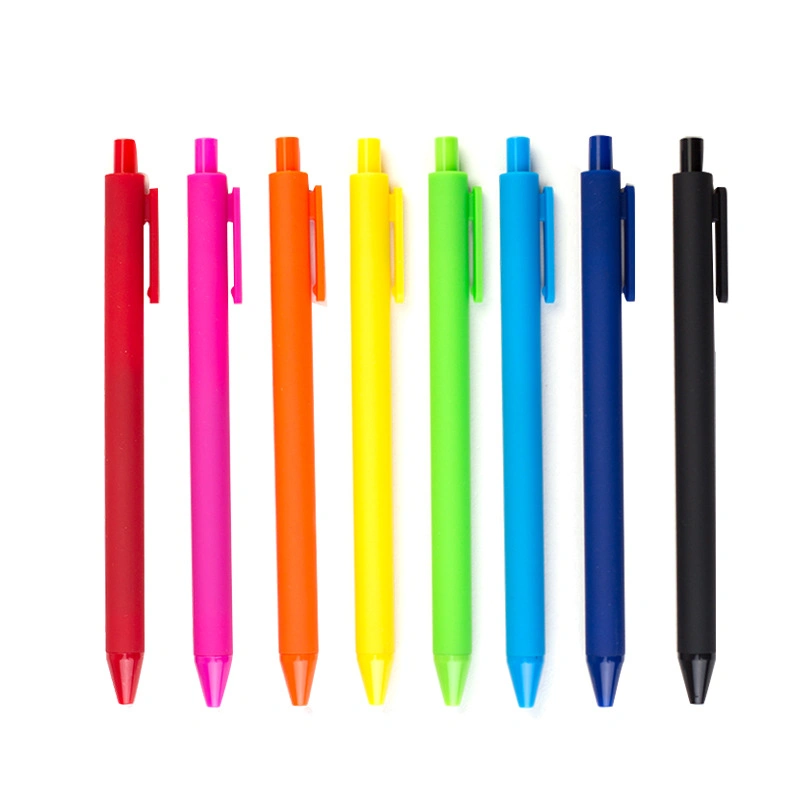 Advertising Candy Color Plastic Gel Ink Pen Customer Logo Ball Pen