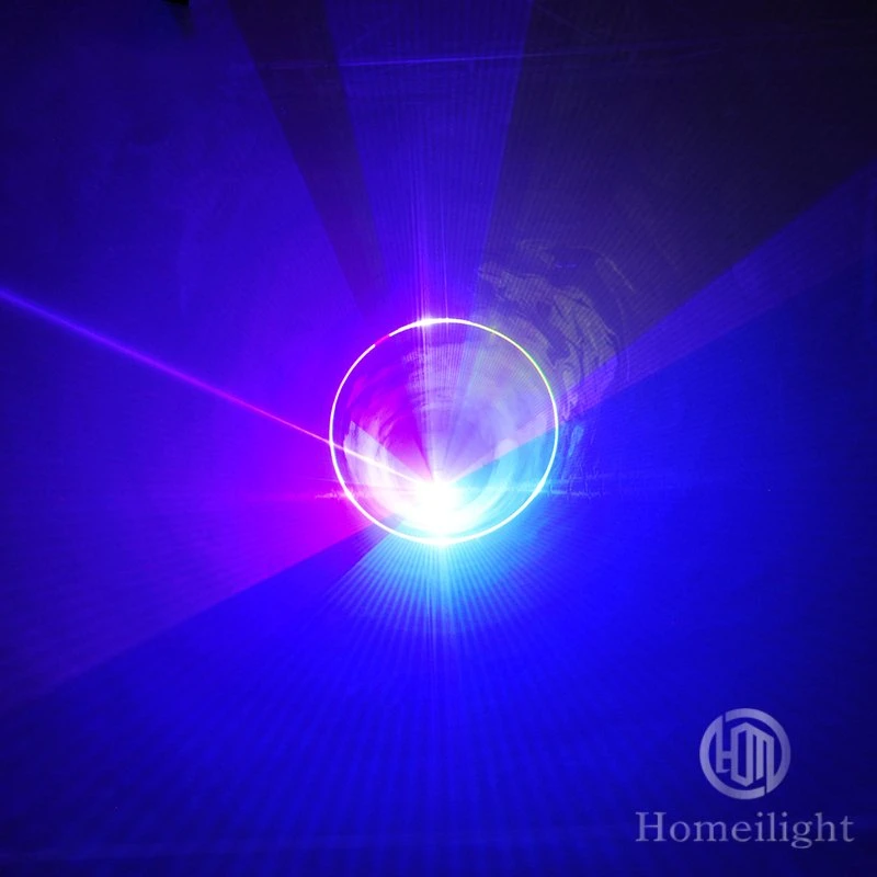 Hohe Helligkeit DMX512 2W Vollfarbraum Laser Light RGB Stage Laserlicht