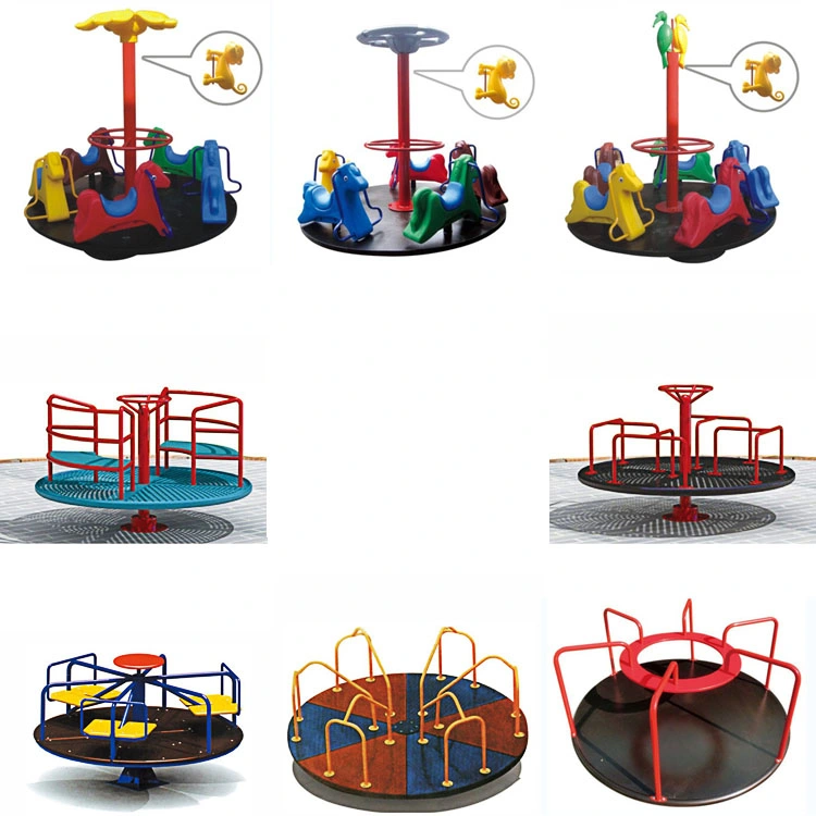 Qdzy004 Carousel Crianças Merry Go Round Garden Games Non Power Equipamento exterior