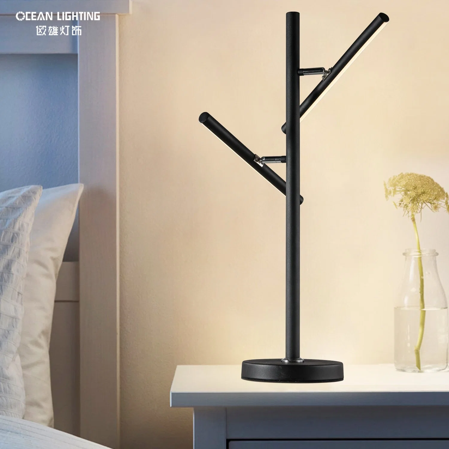 Ocean Lighting elegante Classic Contemporary Aluminium Silikon Stehleuchte für Wohnzimmer