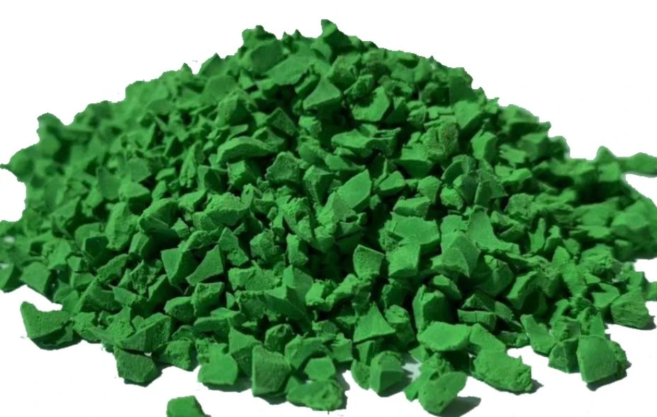 Green EPDM Rubber Granule Rubber Particles for Artificial Grass Infill Football Field Soccer Court