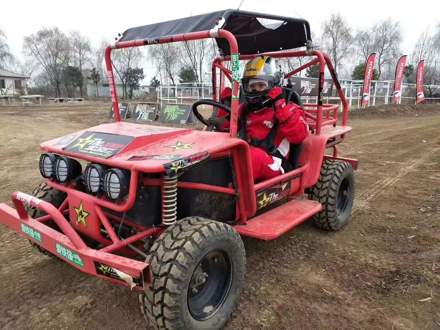 La gasolina Mini Buggy off road Alquiler de Quad ATV 200cc de coche en la playa para adultos