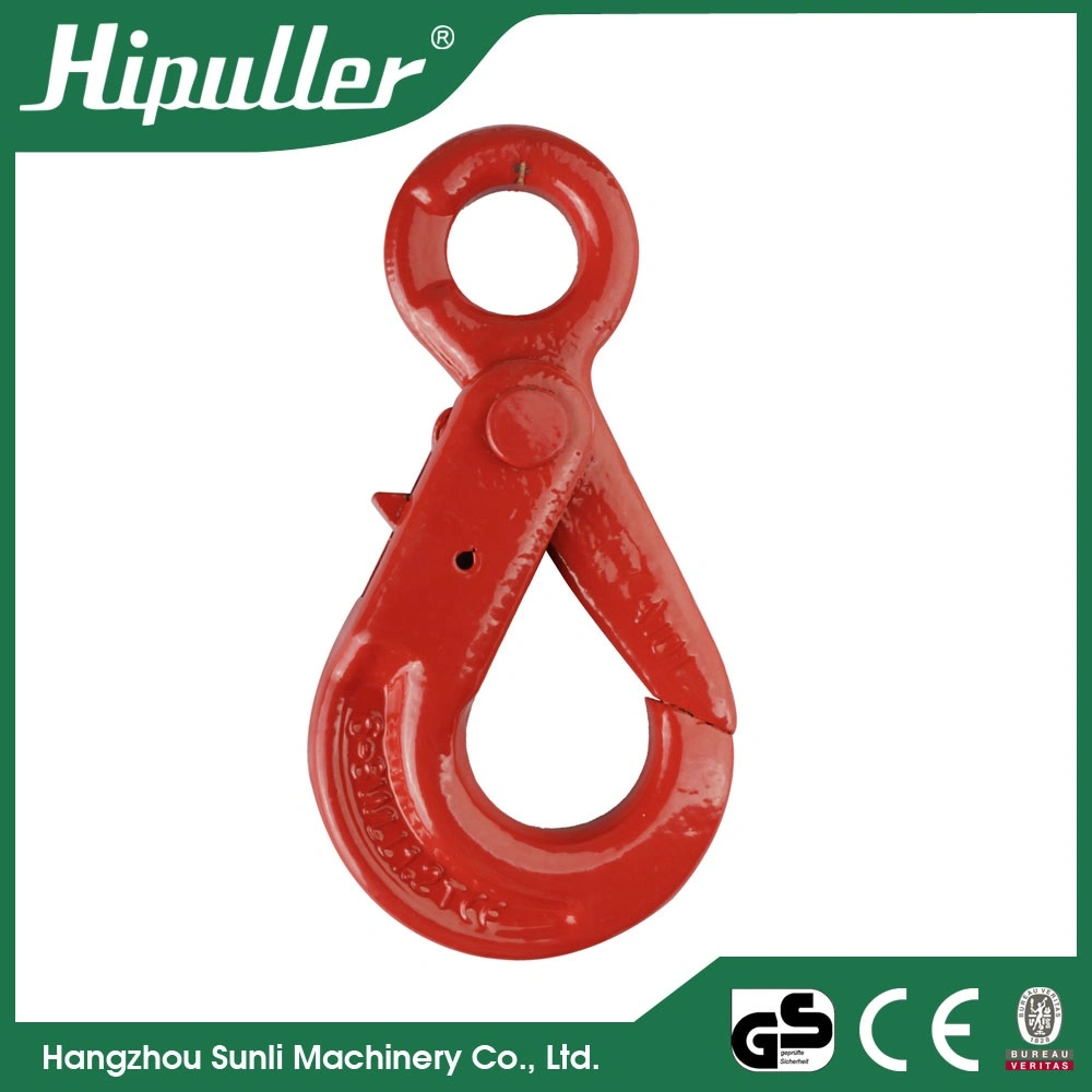 Grade 80 Eye Self-Locking Safety Hook European Type