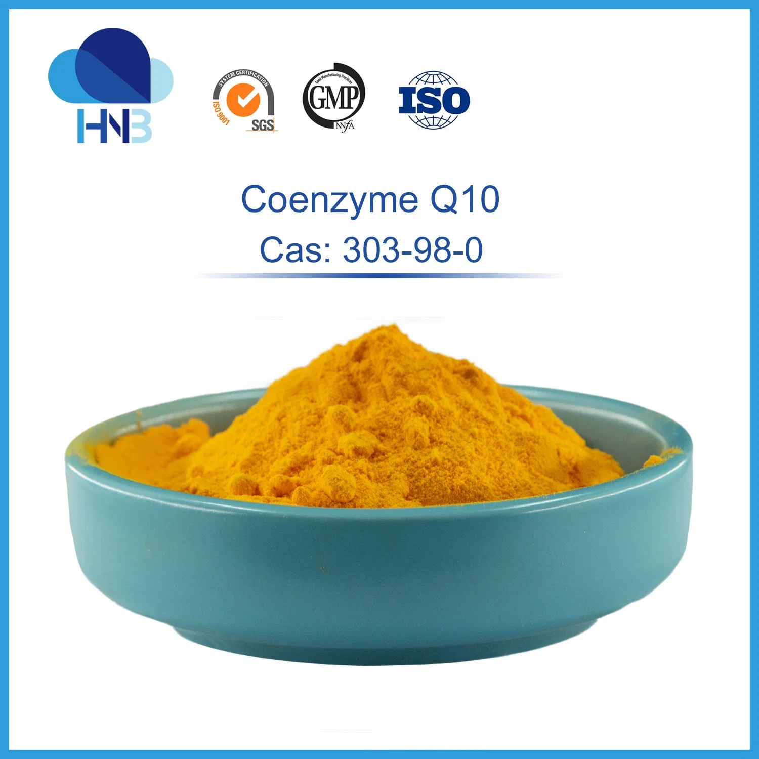 CAS: 303-98-0 الصحة الغذائية ملاحق الغذائية Ubidecarenone Coenzyme Q10 مسحوق