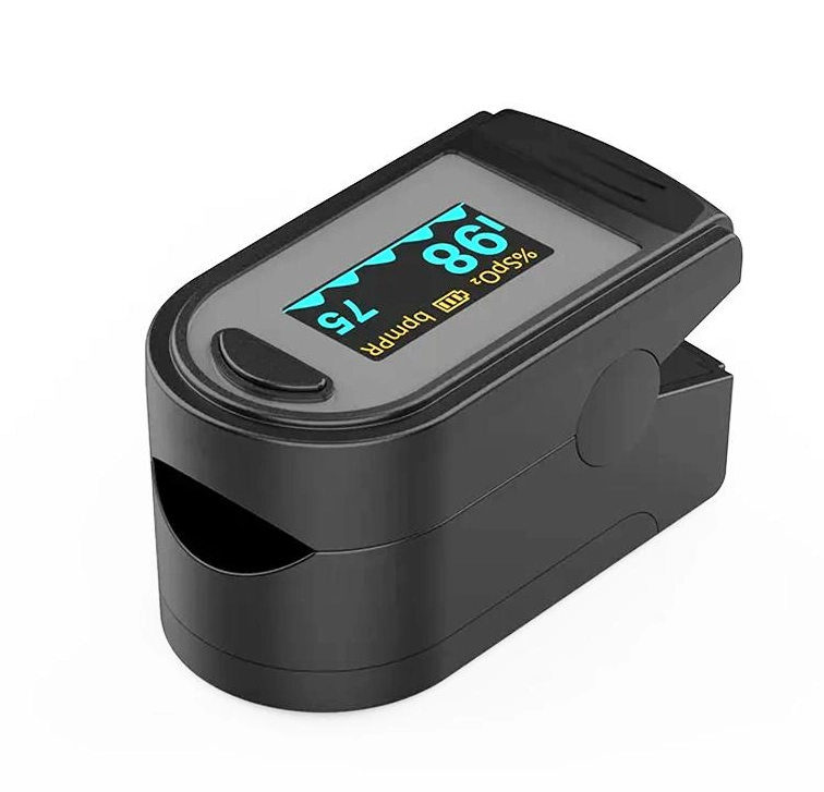 Fingertip Pulse Oximeter, SpO2 Blood Oxygen Saturation Monitor with Heart Rate Measurement