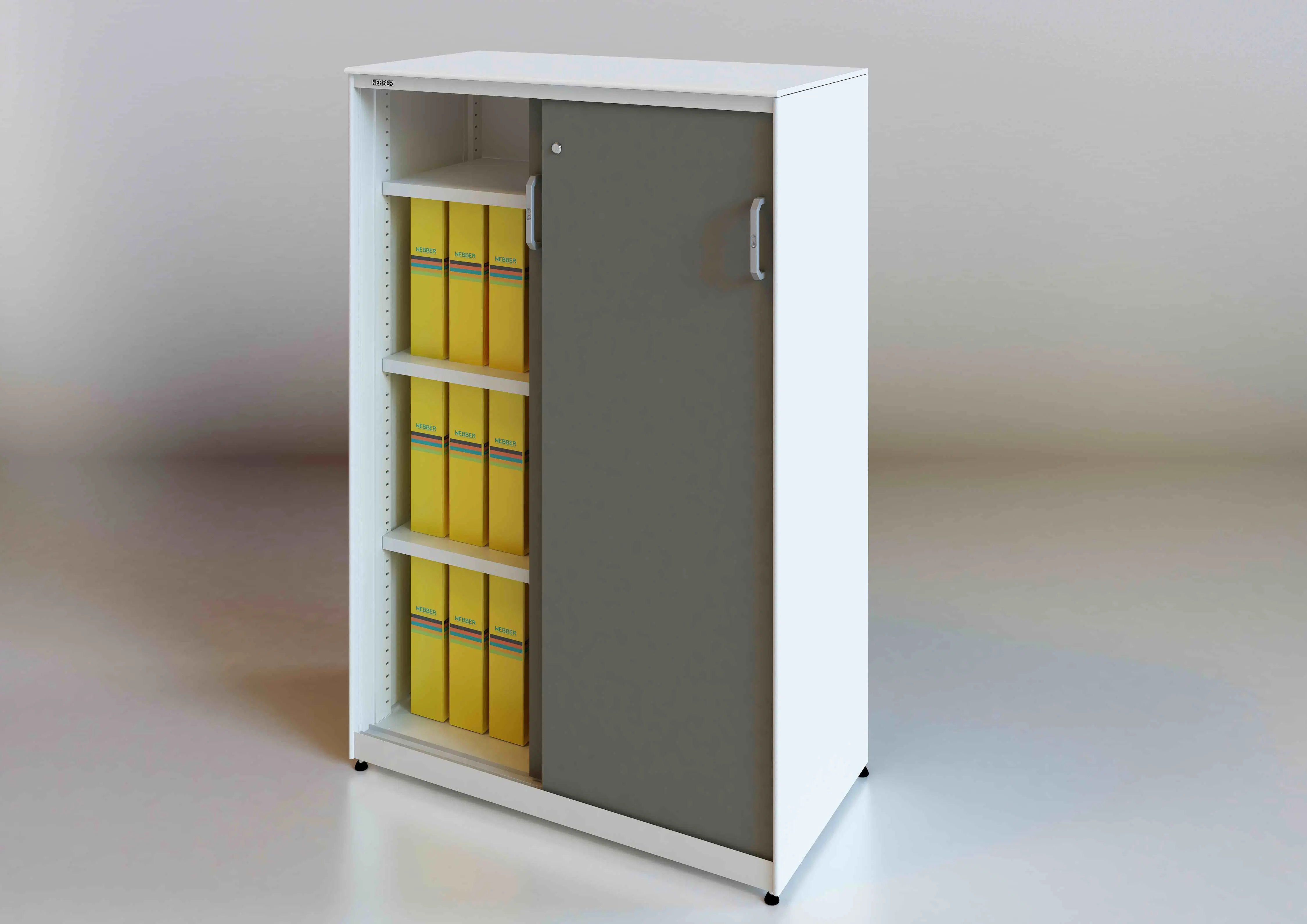 Modern Metal Sliding Door Cabinets for Office School with Lock