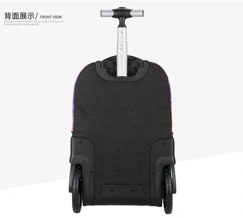 Luggage Multifunction Backpack Wheeled Soft Trolley Bag School Backpack Bag