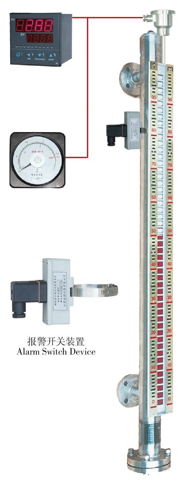 Uhz Type Magnetic Series Magnetic Flapper Float Level Meter / Level Gauge / Level Sensor