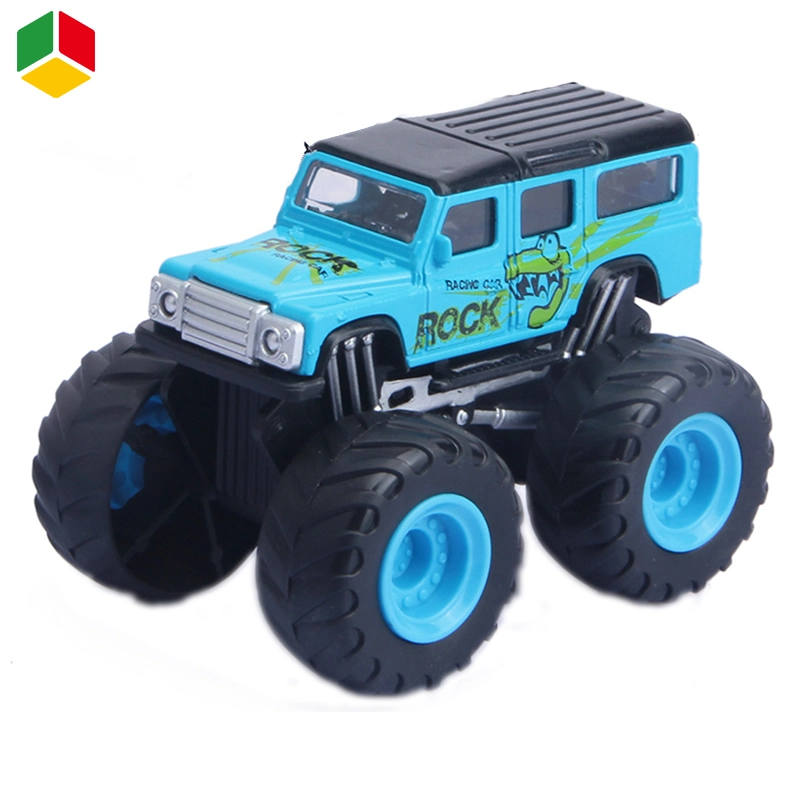 QS Hot Selling Metal Diecast Car Toy 4 Color Assorted Children 1/38 Scale Mini Pull Back Kids Big Wheels Alloy Die Cast Model Vehicle Toys