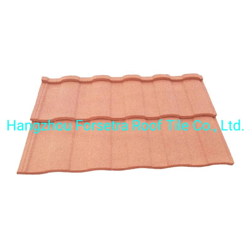 Roman/Rainbow Tile Effect Roof Sheets Metal Stone Coated Roofing Tiles for Modern Buildings