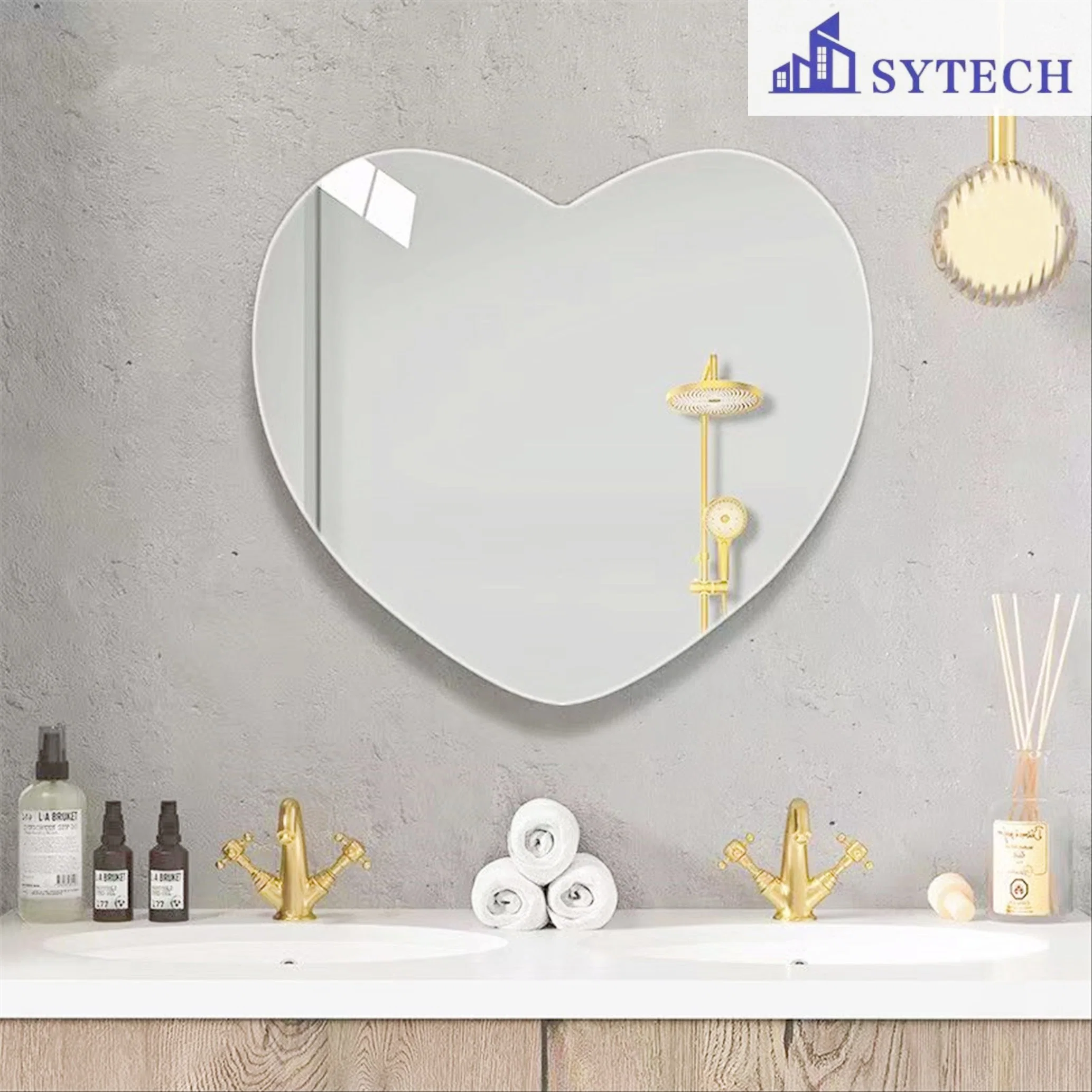 Neue Mode Design Rahmenlose Samrt Großhandel/Lieferant Home Dekoration Oval Runde Form Aluminium Eisen Wand LED Spiegel/Badezimmer Spiegel/Badmöbel