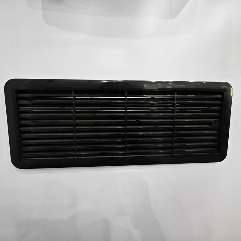 OEM Trailer Parts Maygood Shutter Air Vent with Grille Cover Side Mounted Cooling Vent 455*155mm for RV Modified Car