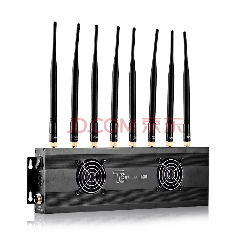 (TX-E8) Telefone celular de alta potência com dispositivo de interferência de sinal de desktop de telefone celular Jammer com antena 8