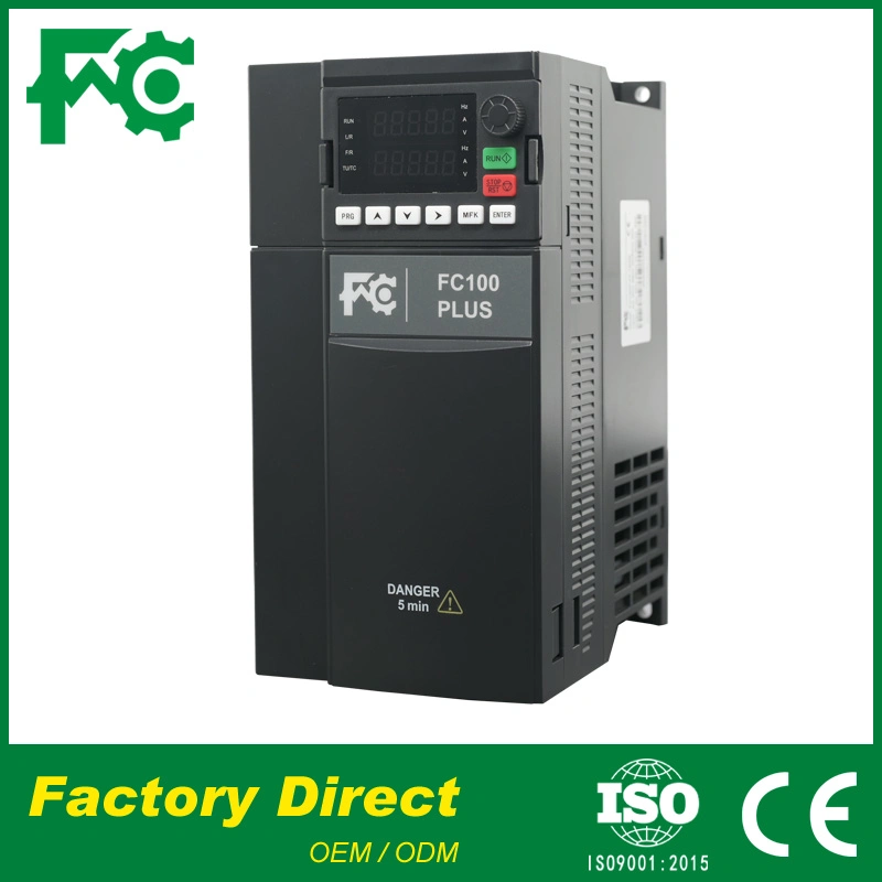 FC100p com carga pesada, 0.4 ~ 400 kW, inversor de frequência, transmissão CA, monofásica/trifásica Entrada de fase