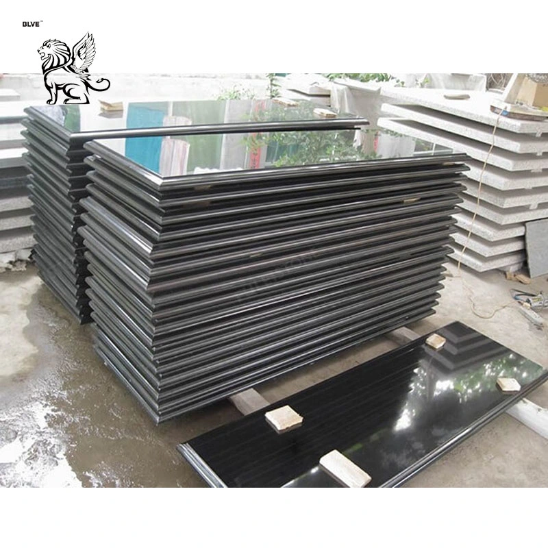 Factory Wholesale/Supplier Granite Tombstone Slabs Poland Black Marble Grave Stone Cemetery Monuments