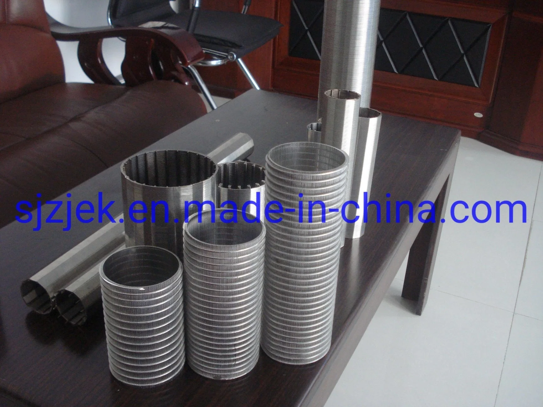 الصانع: Customized 304 316 Steلس ستيل Welding V Widge Wire مصفاة أنبوب مرشح الشاشات جونسون 200 ميكرون مرشح الشبكة