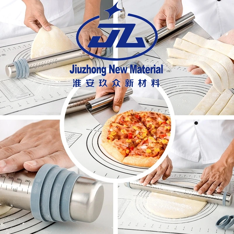 Non-Slip alfombrilla de pasta de silicona de tamaño extra grande con las mediciones de silicona para hornear Contador de alfombra, alfombra, alfombra de rodadura de la masa, la camisa del horno, Fondant Tarta/Corteza Mat