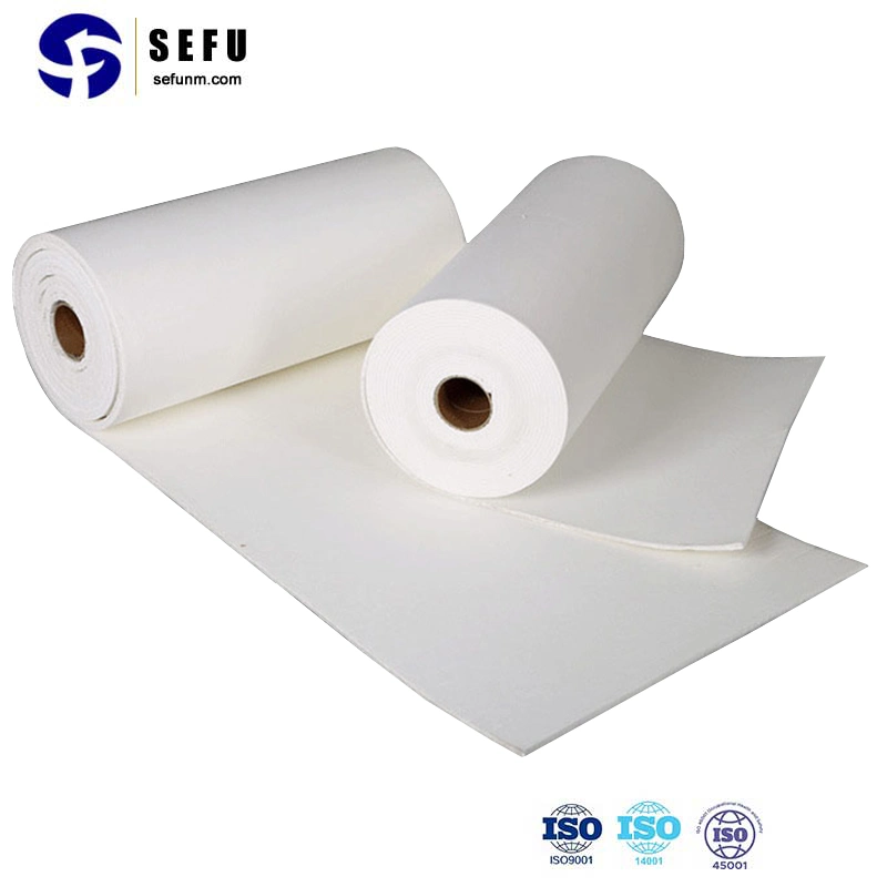 Material isolante resistente ao calor Fornecedor 1 mm 5 mm 1260 cerâmica resistente ao fogo Papel de fibra