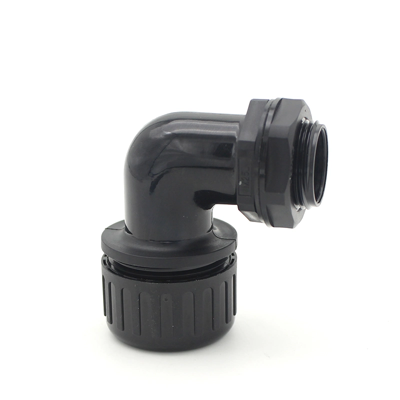 90 Degree Nylon Elbow Cable Gland Waterproof Plastic M20 Cable Joints